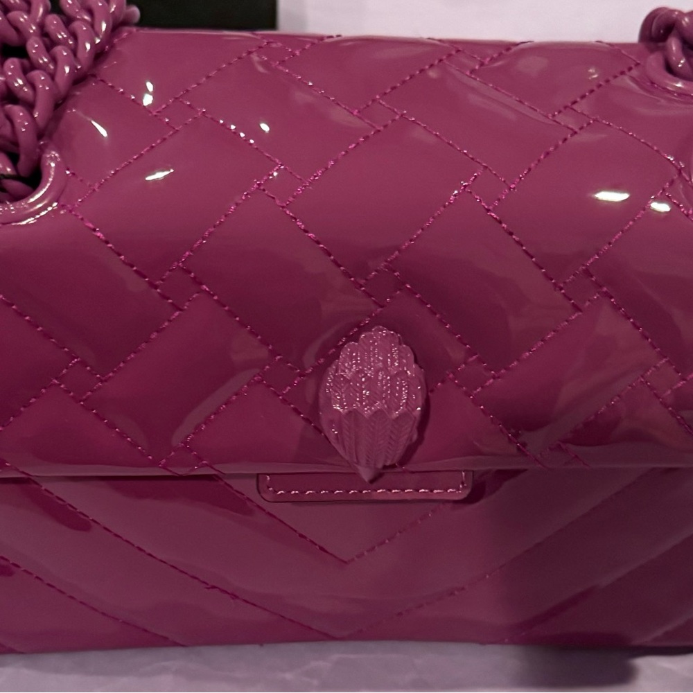 Kurt Geiger brand new with tags purple patent bag